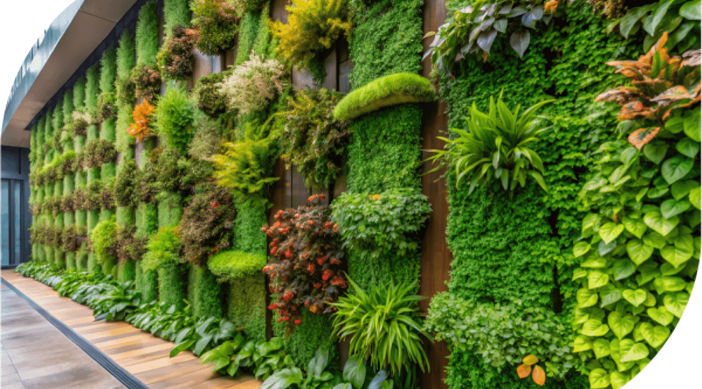 green wall